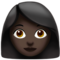 Woman - Black emoji on Apple